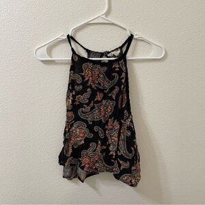 La hearts paisley tank top brown large